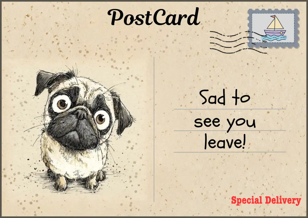 Sad to see you leave